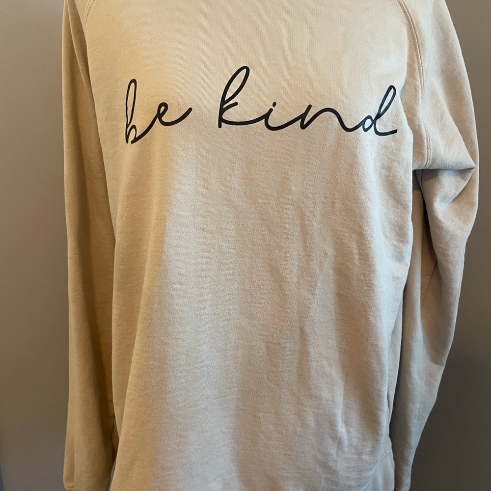 Be Kind Beige Sweatshirt